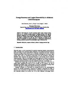 Energy Recovery and Logical Reversibility in Adiabatic CMOS Multiplier