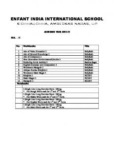 enfant india international school - Enfant India Education Society