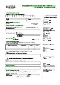 Enfermedad transmitida por alimentos