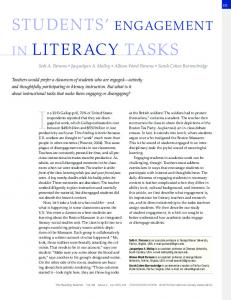 Engagement in Literacy Tasks