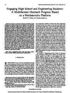 Engaging High School and Engineering Students - Semantic Scholar