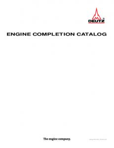 ENGINE COMPLETION CATALOG