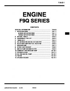 ENGINE Workshop Manual F9Q(E-W)