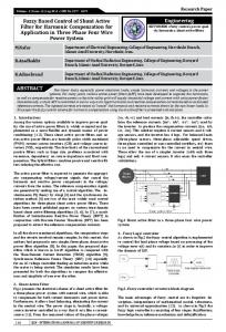 Engineering ABSTRACT Fuzzy Based Control of ...