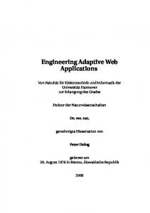 Engineering Adaptive Web Applications