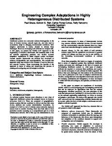 Engineering Complex Adaptations in Highly