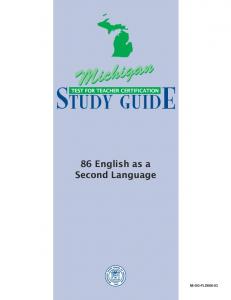 English as a Second Language (086)