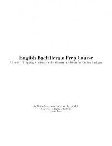 English Bachillerato Prep Course