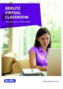 English - Berlitz Virtual Classroom