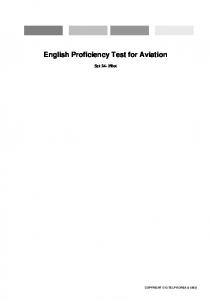 English Proficiency Test for Aviation