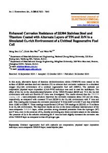 Enhanced Corrosion Resistance of SS304 Stainless Steel and ...