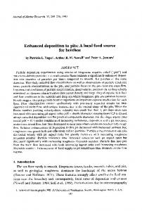 Enhanced deposition to pits - CiteSeerX