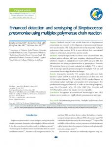 Enhanced detection and serotyping of