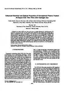 Enhanced Electrical and Optical Properties of