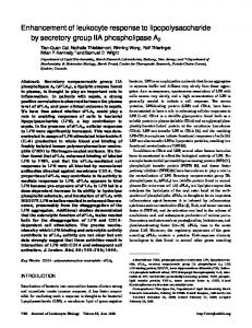 Enhancement of leukocyte response to