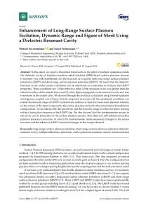 Enhancement of Long-Range Surface Plasmon Excitation ... - MDPI