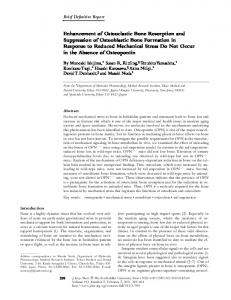 Enhancement of Osteoclastic Bone Resorption and ... - BioMedSearch