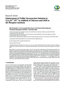 Enhancement of Visible Upconversion Emission in Y2O3: Er3