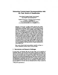 Enhancing Content-based Recommendation with ... - Semantic Scholar