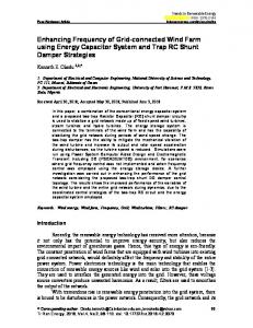 Enhancing Frequency of Grid-connected Wind Farm using Energy