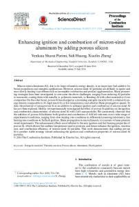 Enhancing ignition and combustion of micron-sized