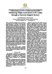 Enhancing Paddy Cultivation in Sri Lanka through