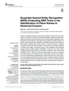 Ensemble Named Entity Recognition (NER)