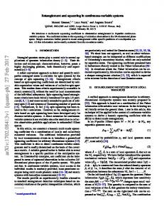 Entanglement and squeezing in continuous-variable systems