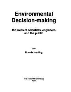 Environmental Decision-making