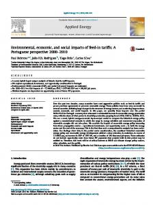 Environmental, economic, and social impacts of feed-in tariffs - Core