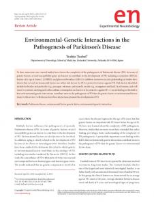 Environmental-Genetic Interactions in the ... - BioMedSearch