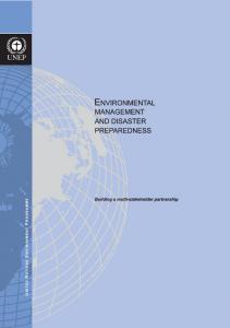 Environmental Management and Disaster Preparedness