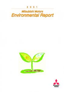 Environmental Report 2001