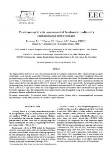 Environmental risk assessment of freshwater sediments contaminated ...