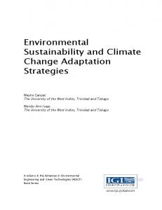 Environmental Sustainability and Climate Change ...