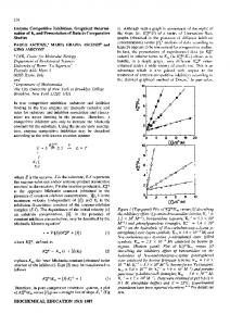 Enzyme competitive inhibition. Graphical ... - Wiley Online Library