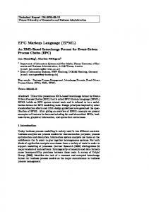 EPC Markup Language (EPML)