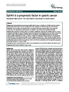 EphA4 is a prognostic factor in gastric cancer | SpringerLink