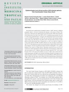 Epidemiological and clinical profile of HIV-infected patients from