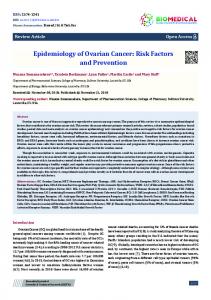 Epidemiology of Ovarian Cancer: Risk Factors and Prevention - BJSTR