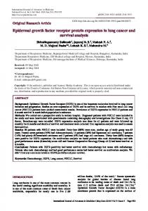 Epidermal growth factor receptor protein expression in lung cancer