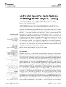 Epithelioid sarcoma - Semantic Scholar