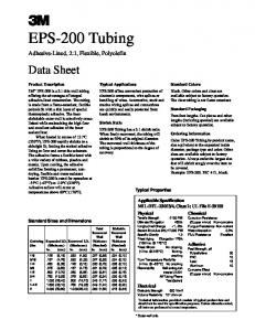 EPS200 Tubing DS - Octopart