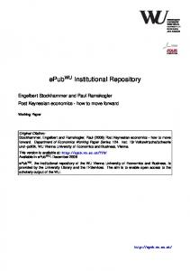 ePub Institutional Repository - ePub WU