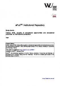 ePub Institutional Repository - ePub WU