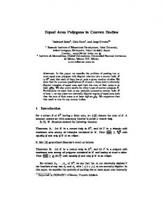 Equal Area Polygons in Convex Bodies