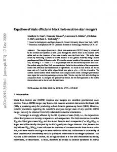 Equation of state effects in black hole-neutron star mergers