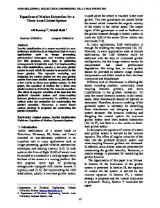 Equations of Motion Extraction for a Three Axes Gimbal System