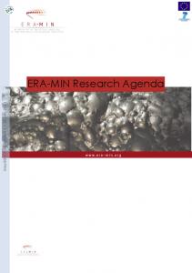 ERA-MIN Research Agenda - ERA-MIN 2