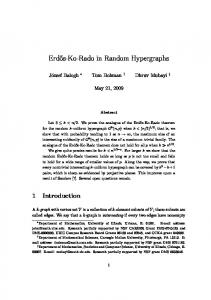 Erdos-Ko-Rado in Random Hypergraphs